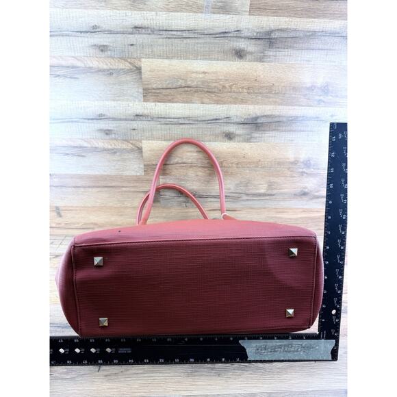 DAGNE DOVER Red Leather SIGNATURE LEGEND TOTE - Picture 7 of 11